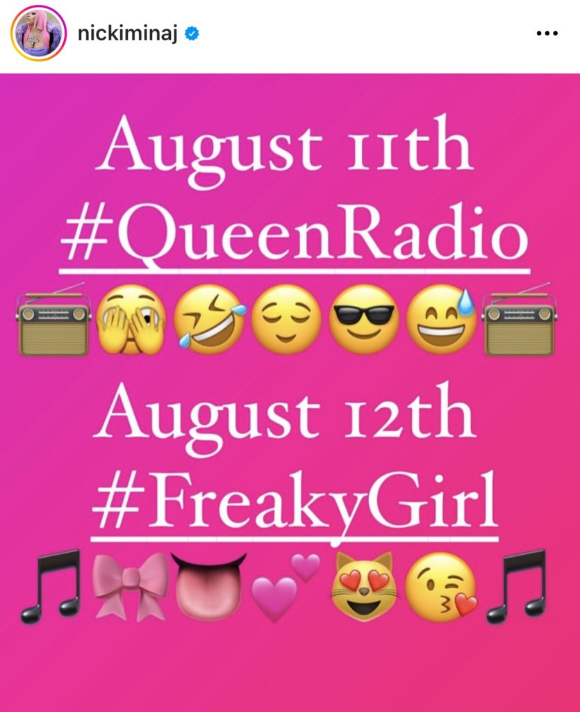 Nicki Minaj announces new “Freaky Girl” single 