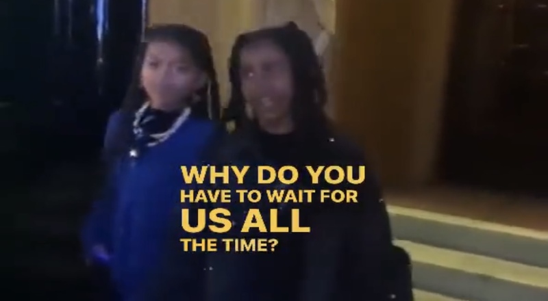 North West asks paparazzi why they always wait on her 