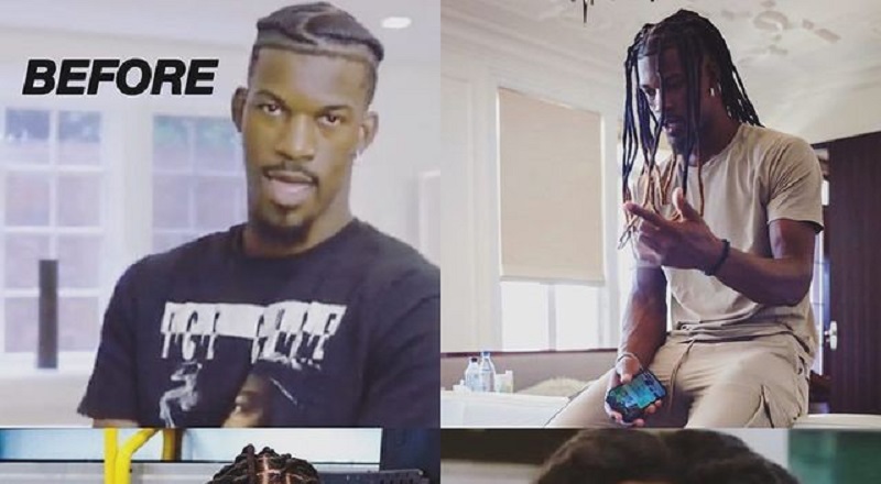 Jimmy Butler roasted on Twitter for wearing his hair in faux locs