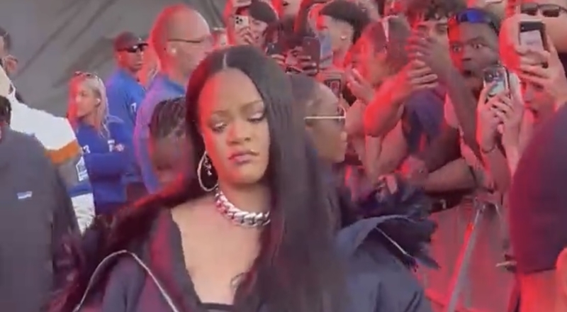 Rihanna spotted at Wireless Festival to watch A$AP Rocky perform