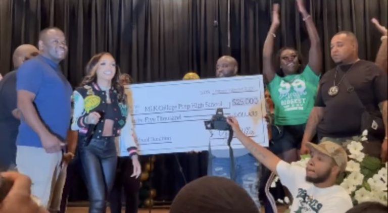 GloRilla gives $25,000 check to her former Memphis high school