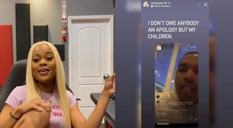Queen Key shares video of 600 Breezy cursing her and her triplets