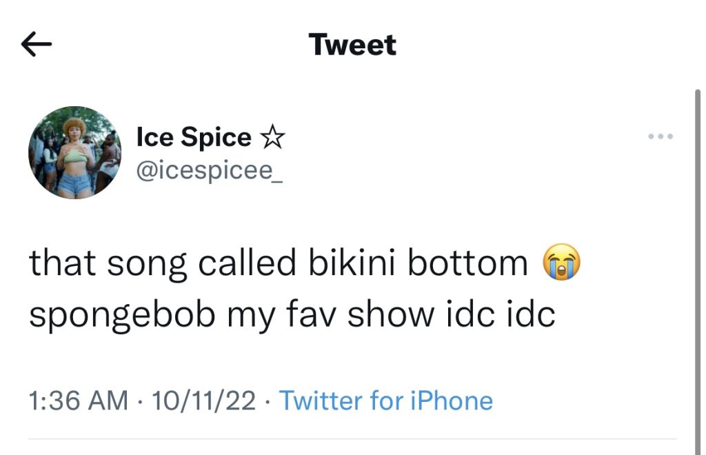 Ice Spice previews "Bikini Bottom" song 