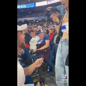 Man proposes to his girlfriend with a ring pop and she slaps him