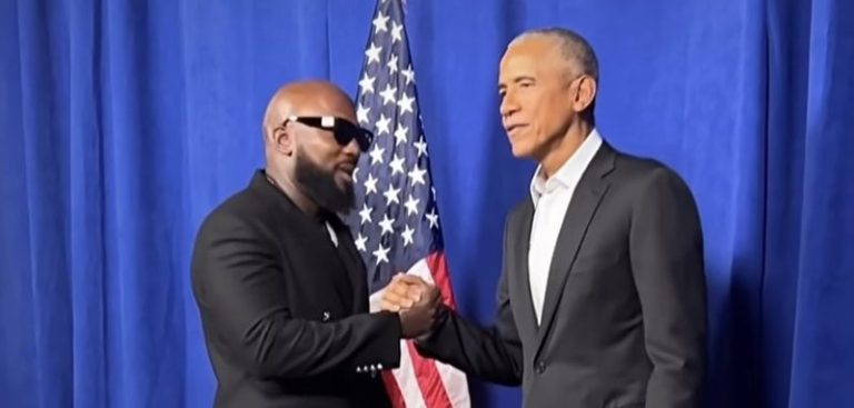 Jeezy meets Barack Obama at Democratic rally in Atlanta
