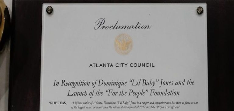 Lil Baby receives his own day in Atlanta