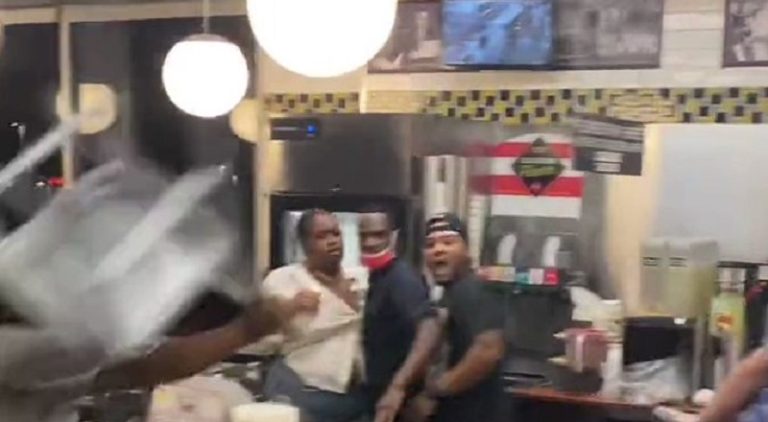 Man throws chair at Waffle House employee and she blocks it