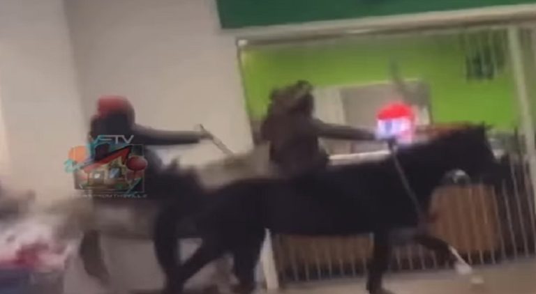 Three men rode horses inside Fayetteville NC Walmart