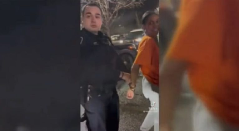 Black woman attacked by White man and arrested by cops