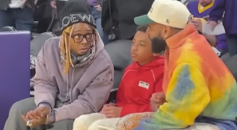 Lil Wayne's son goes viral for bored look with Odell Beckham Jr