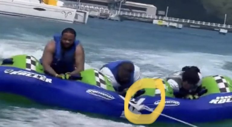 Rick Ross gets roasted for being scared while water tubing