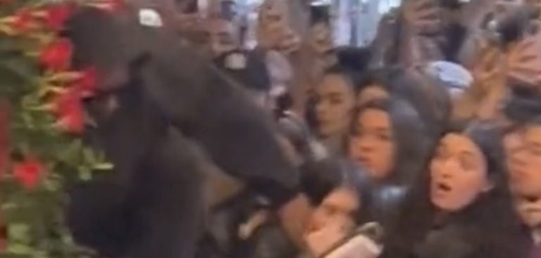 A$AP Rocky jumps over fan to get to hotel before Met Gala