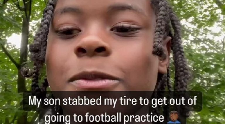 Boy slashes his mom's tires to avoid football practice