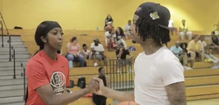 21 Savage hosts basketball clinic for children on Father's Day
