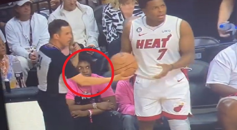 Man goes viral looking at Kyle Lowry's backside during Game 3