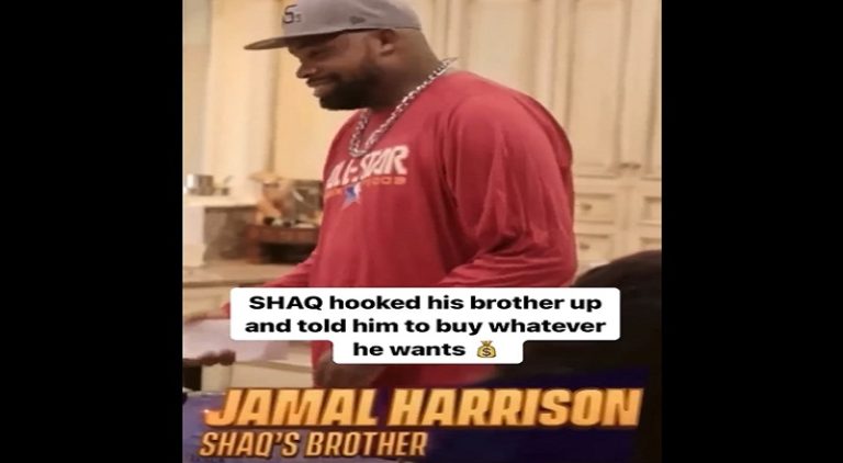 Shaq gifts his brother with a check to buy whatever he wants