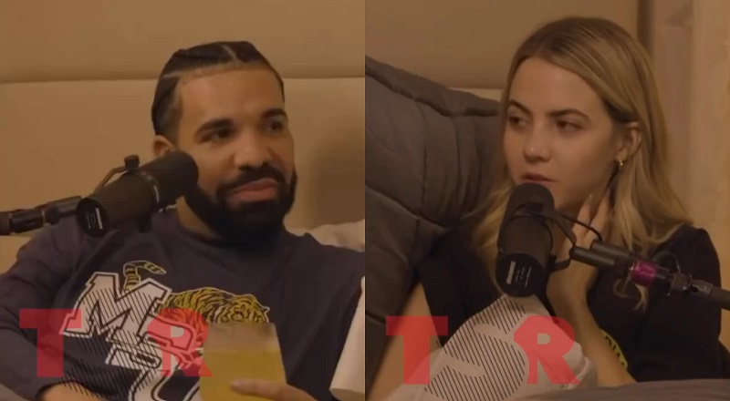 Drake does awkward interview with woman laying in bed