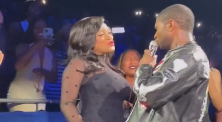 Usher sings There Goes My Baby to Keke Palmer