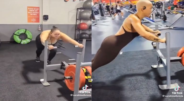 Woman shows major weight loss after two years of pushing weights