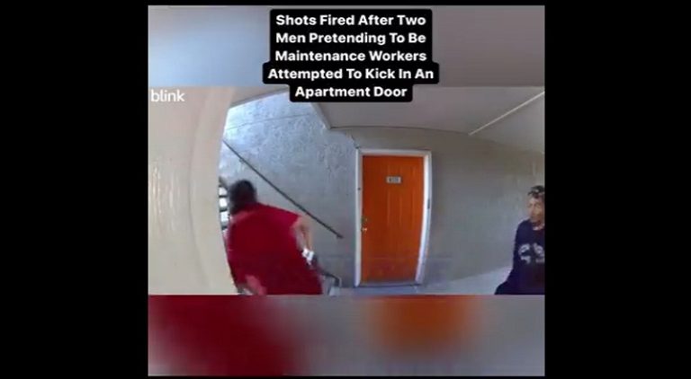 Man shoots at fake maintenance workers trying to kick his door in