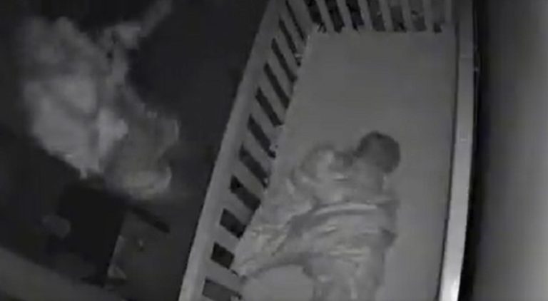 Mother sees intruder on baby monitor but realizes its herself