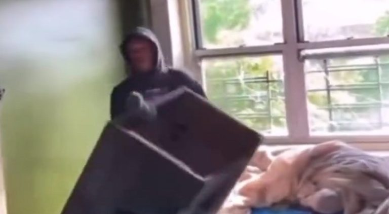 Teenager threatens his mom for not letting him go outside