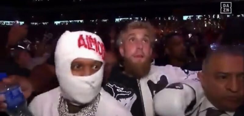 Lil Durk walks Jake Paul to ring for boxing match vs Nate Diaz