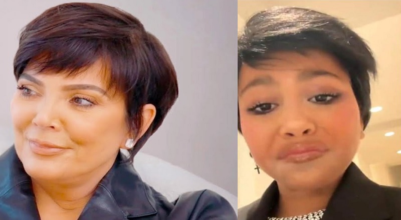 North West dresses up as her grandmother Kris Jenner