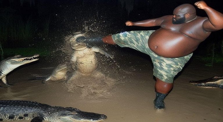 Man goes viral after dropkicking an alligator