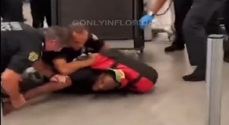 Man wrestled to ground and arrested at airport for avoiding TSA