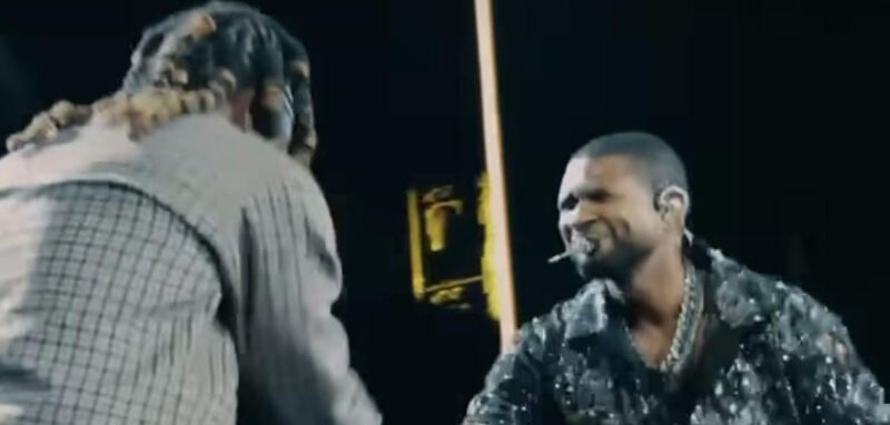 Usher brings out Offset during Paris concert