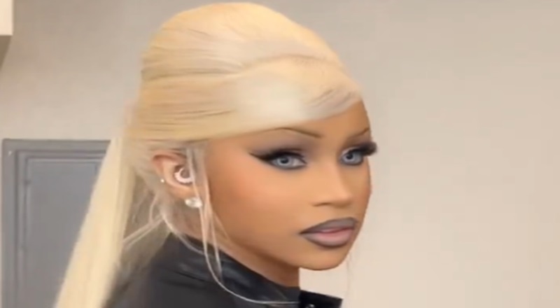 Cardi B shows off new look with blonde hair and blue eyes