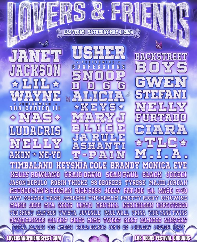 Usher, Janet Jackson, T.I. & more to perform at Lovers & Friends