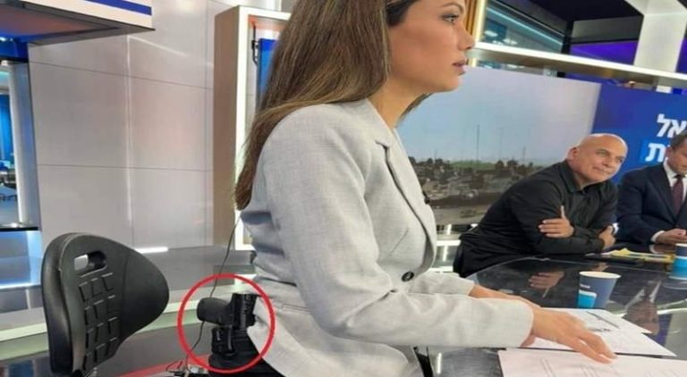 News anchor trends for having pistol on her side during broadcast