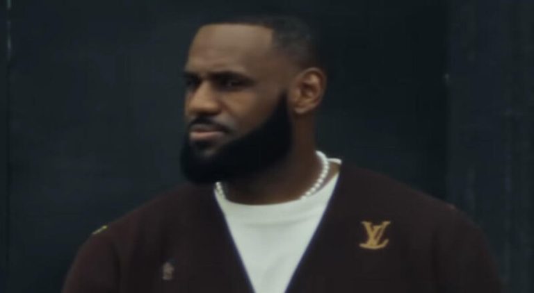 LeBron James models in Pharrell's new Louis Vuitton collection