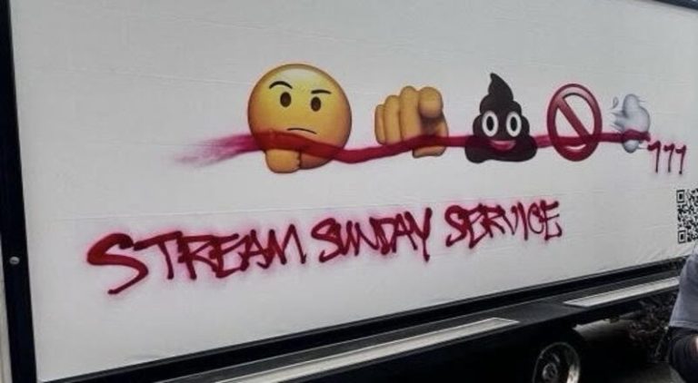 Ice Spice's billboard truck gets vandalized by Latto fan