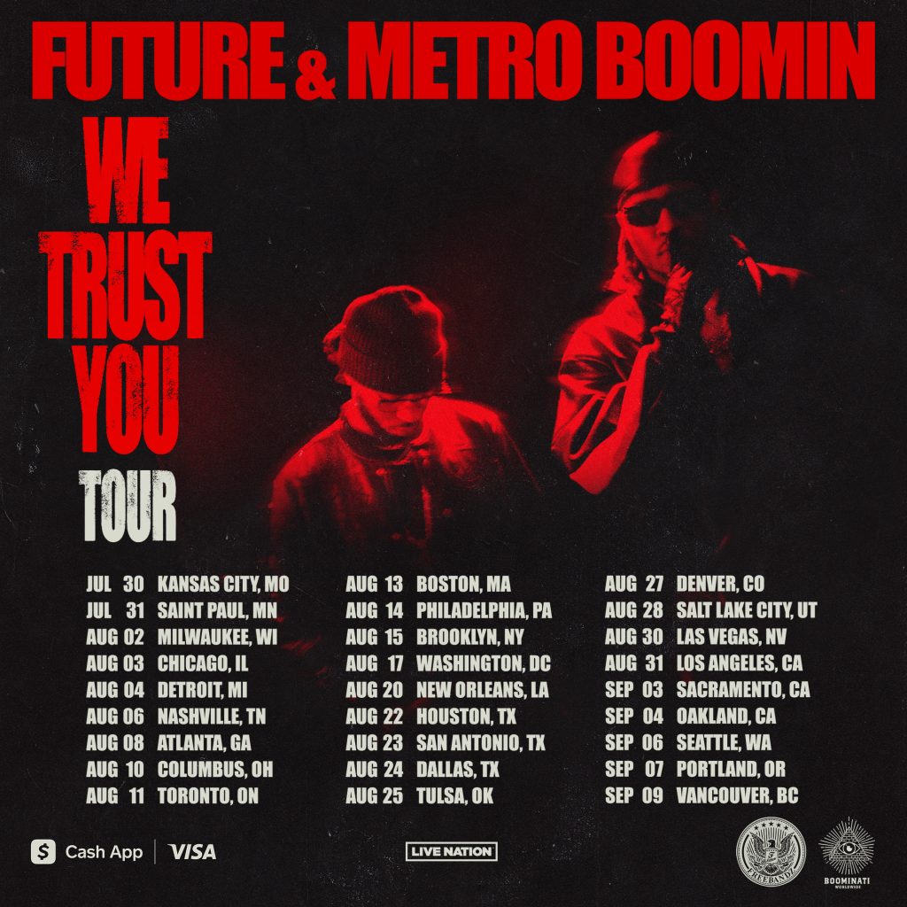 Future and Metro Boomin announce dates for We Trust You Tour